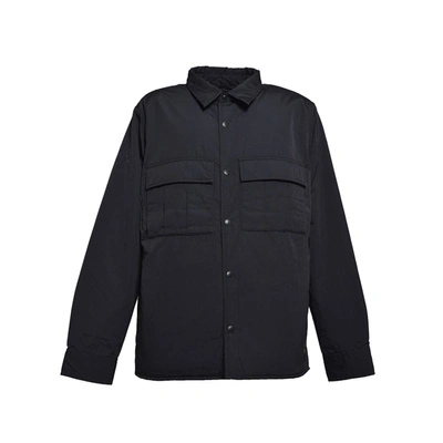 Shop Carhartt Wip Black Fresno Quilted Shirt With Pockets Cararhtt