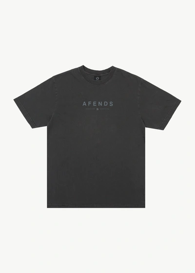 Shop Afends Graphic Retro  T-shirt In Black