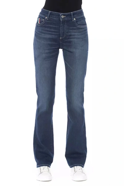 Shop Baldinini Trend Blue Cotton Jeans &amp; Women's Pant