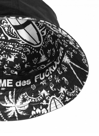 Shop Comme Des Fuckdown Chic Reversible Cap With Bold Women's Logo In Black
