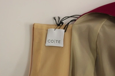 Cote Co|te Chic Pink & White Shift Women's Dress In White