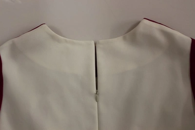 Cote Co|te Chic White And Pink Shift Robot Women's Dress In White