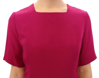 Cote Co|te Chic White And Pink Shift Robot Women's Dress In White