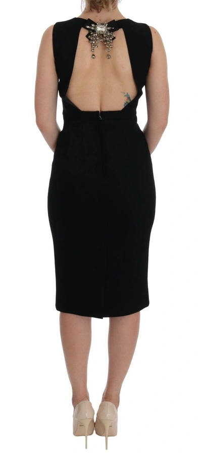 Dolce & Gabbana Elegant Sleeveless Shift Mini Dress In Black