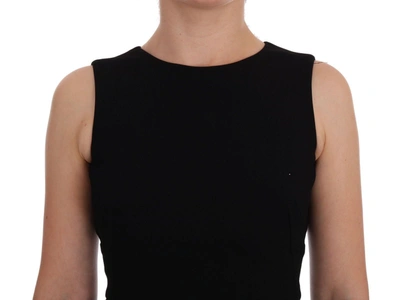 Dolce & Gabbana Elegant Sleeveless Shift Mini Dress In Black