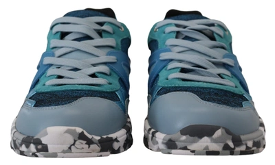 Dolce & Gabbana Elevate Your Sneaker Game With Chic Low Men's Tops In Blue