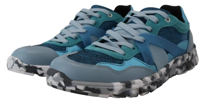 Dolce & Gabbana Elevate Your Sneaker Game With Chic Low Men's Tops In Blue