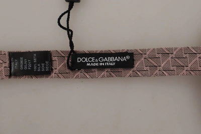 Dolce & Gabbana Gray Fantasy Print Adjustable Neck Papillon Bow Tie In Gray