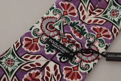 Shop Dolce & Gabbana Elegant Multicolor Silk Men's Tie