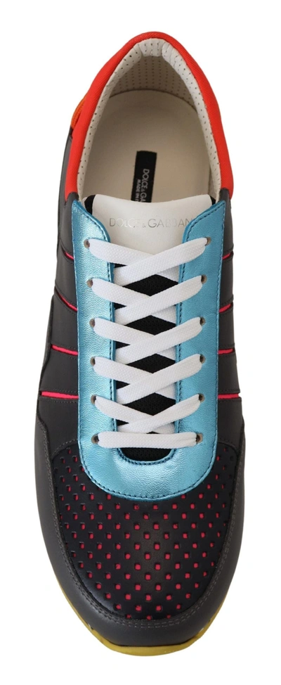 Shop Dolce & Gabbana Multicolor Leather-blend Low Top Men's Sneakers