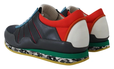 Shop Dolce & Gabbana Multicolor Leather-blend Low Top Men's Sneakers