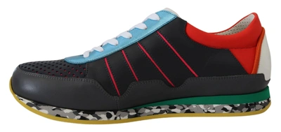 Shop Dolce & Gabbana Multicolor Leather-blend Low Top Men's Sneakers