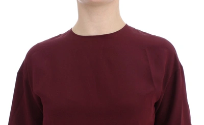 Dolce & Gabbana Enchanted Sicilian Silk Top In Red