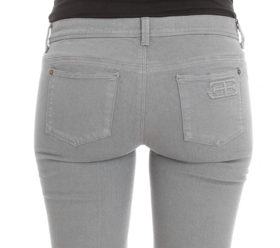 Ermanno Scervino Women  Cotton Blend Slim Fit Bootcut Jeans In Blue