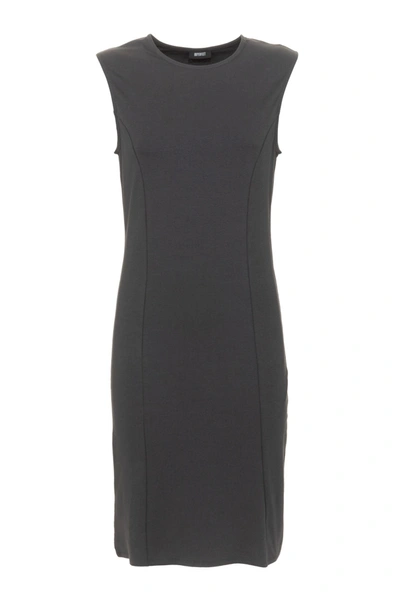 Shop Imperfect Elegant Black Cotton Blend Women's Dress