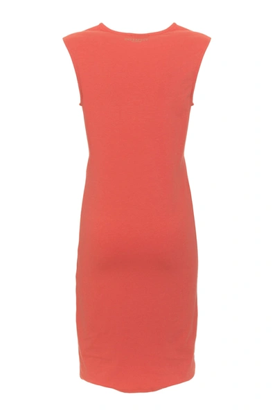 Shop Imperfect Chic Pink  Stretch Midi Women's Dress In Red
