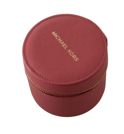 Shop Michael Kors Elegant Pink Leather Round Women's Wallet