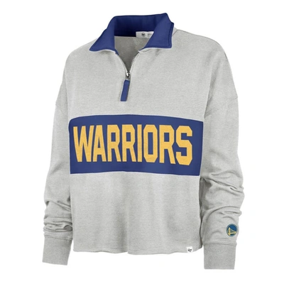 Shop 47 ' Heather Gray Golden State Warriors Breakthrough Remi Quarter-zip Jacket