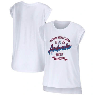 Shop Wear By Erin Andrews White Colorado Avalanche Domestic Tank Top