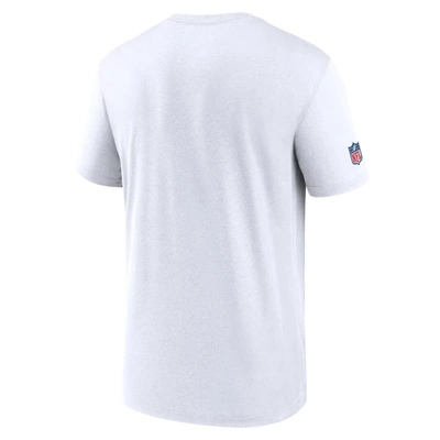 Shop Nike White New York Giants Sideline Infograph Performance T-shirt