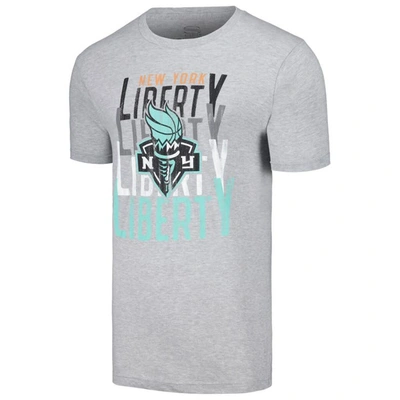 Shop Stadium Essentials Unisex  Heather Gray New York Liberty Dedication T-shirt