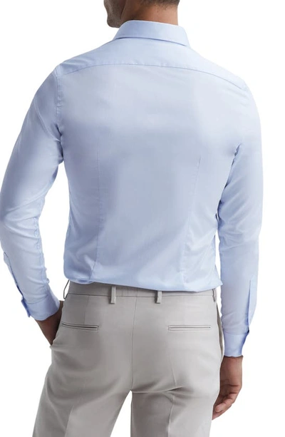 Shop Reiss Storm Slim Fit Button-up Shirt In Soft Blue