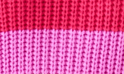 English Factory Women's Stripe Mockneck Sweater In Pink Multi