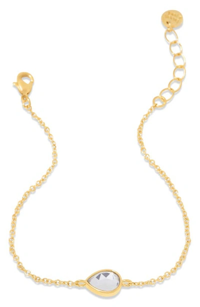 Shop Brook & York Brook And York Cecilia Crystal Station Bracelet In Gold