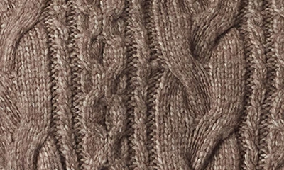 Shop Sam Edelman Jordyn Cable Stitch Quarter Zip Sweater In Cinnamon Swirl