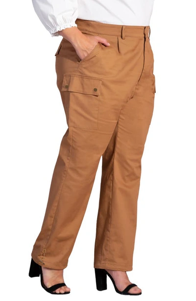 S And P Feza Cargo Pants In Khaki