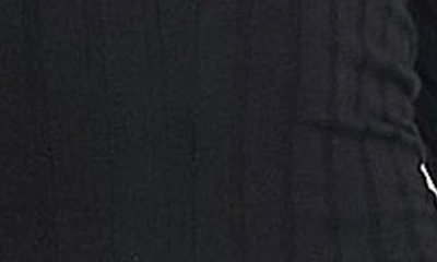 Shop Asos Design Long Sleeve Square Neck Rib Jumpsuit In Black