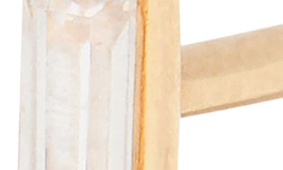 Brook & York Chloe Baguette White Topaz Stud Earrings In Gold