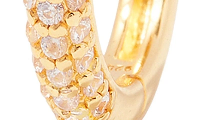 Shop Brook & York Cecile Pavé Cubic Zirconia Hoop Earrings In Gold