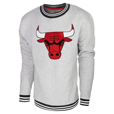 Shop Stadium Essentials Heather Gray Chicago Bulls Club Level Pullover Sweatshirt