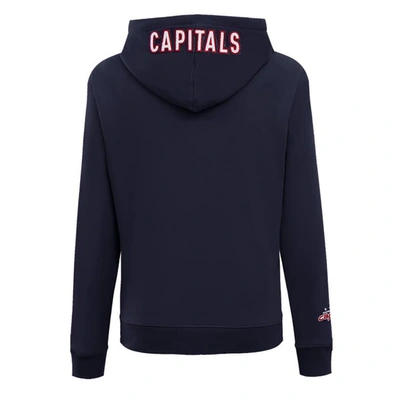 Shop Pro Standard Navy Washington Capitals Classic Chenille Pullover Hoodie