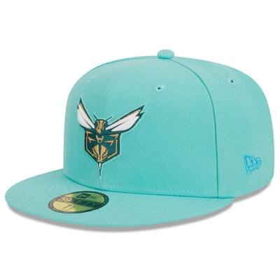 Shop New Era Turquoise Charlotte Hornets 2023/24 City Edition Alternate 59fifty Fitted Hat