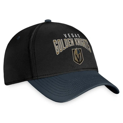 Shop Fanatics Branded Black/charcoal Vegas Golden Knights Fundamental 2-tone Flex Hat