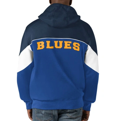 Shop Starter Blue/navy St. Louis Blues Power Forward Full-zip Hoodie