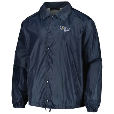 Shop Dunbrooke Navy Tampa Bay Rays Coach's Raglan Full-snap Windbreaker Jacket