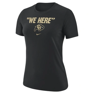 Shop Nike Black Colorado Buffaloes We Here Core T-shirt