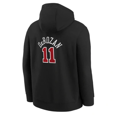 Shop Nike Youth  Demar Derozan Black Chicago Bulls 2023/24 City Edition Name & Number Pullover Hoodie