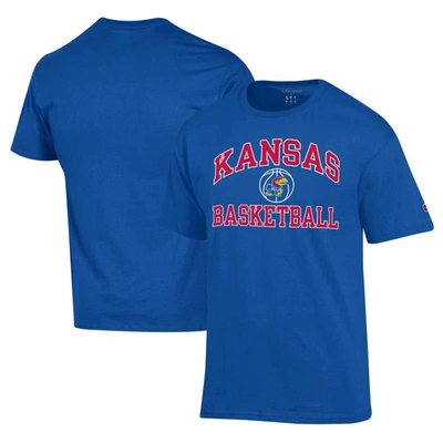 Shop Champion Royal Kansas Jayhawks Basketball Icon T-shirt