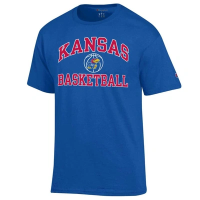 Shop Champion Royal Kansas Jayhawks Basketball Icon T-shirt
