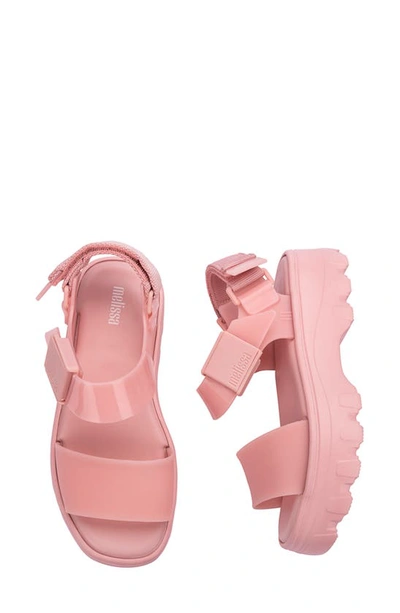 Shop Melissa Kick Off Platform Sandal In Pink