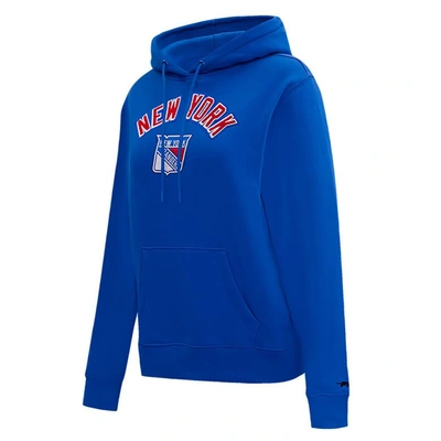 Shop Pro Standard Blue New York Rangers Classic Chenille Pullover Hoodie