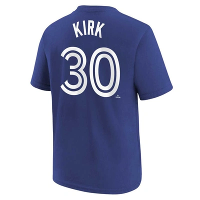 Shop Nike Youth  Alejandro Kirk Royal Toronto Blue Jays Player Name & Number T-shirt
