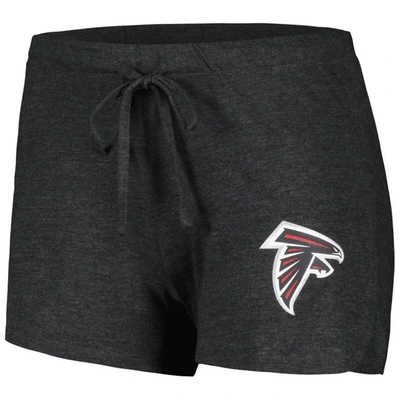 Shop Concepts Sport Black/red Atlanta Falcons Raglan Long Sleeve T-shirt & Shorts Lounge Set