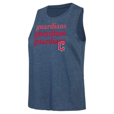 Shop Concepts Sport Charcoal/navy Cleveland Guardians Meter Muscle Tank And Pants Sleep Set