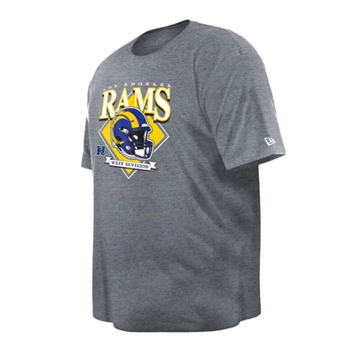 Shop New Era Gray Los Angeles Rams Big & Tall Helmet T-shirt