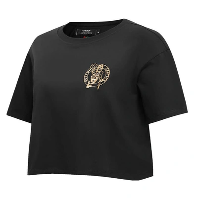 Shop Pro Standard Black Boston Celtics Holiday Glam Boxy T-shirt